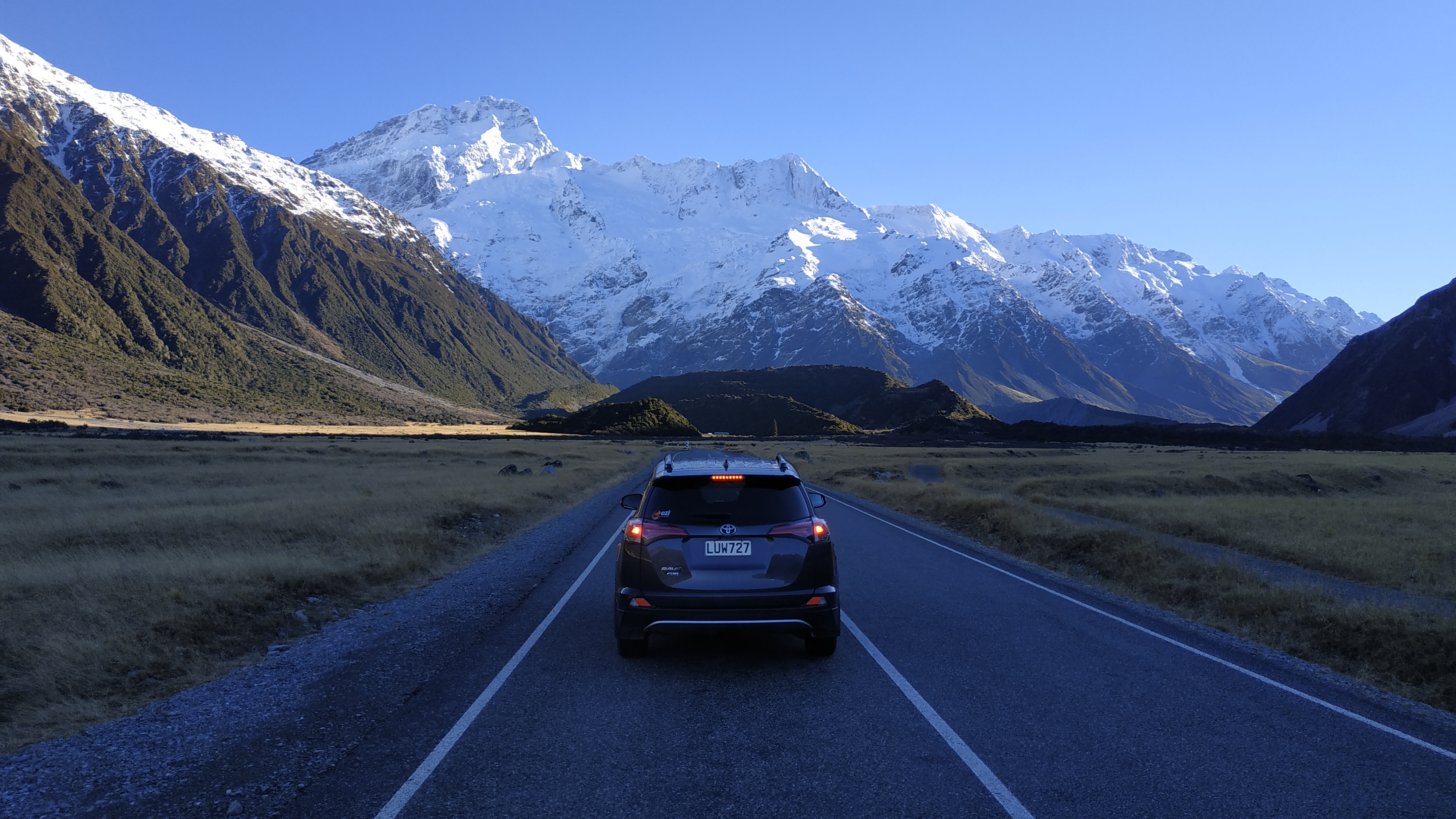 Driving to Mount Cook Area