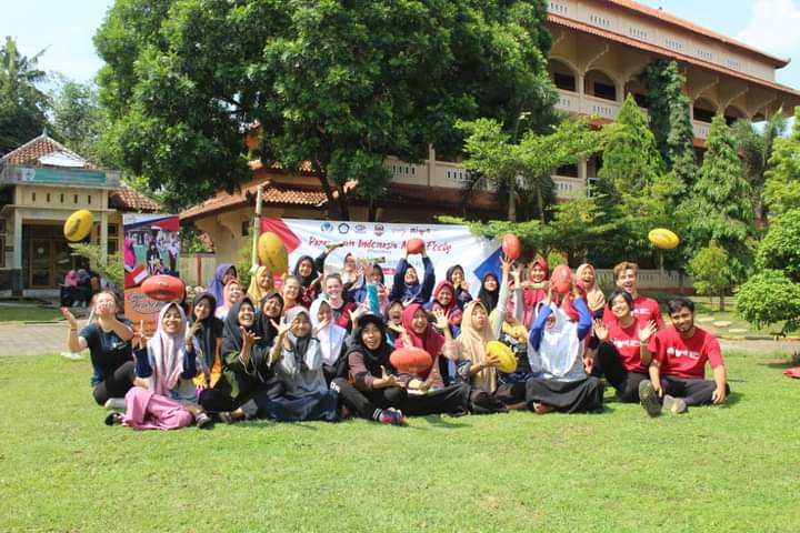 Footy coaching clinic in Salatiga. Source: Personal Documentation